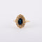 Bague 59 Bague Marguerite Saphir et Diamants 58 Facettes JE505