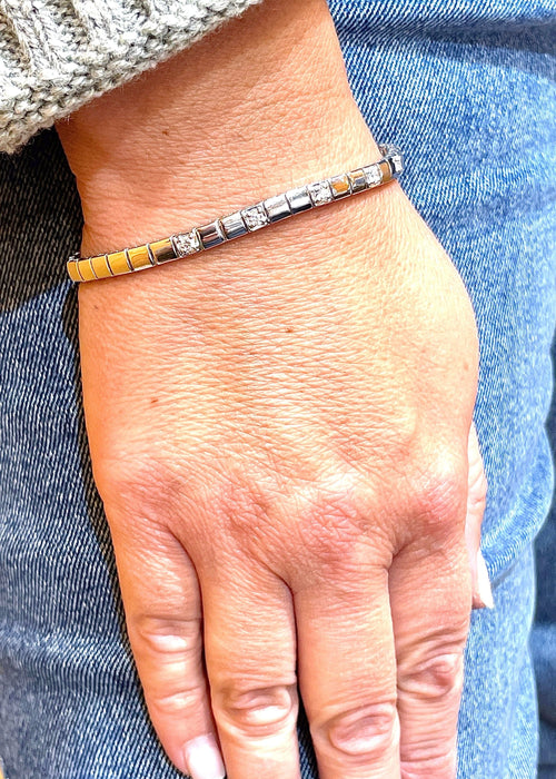 Bracelet Bracelet Or blanc et Diamants 58 Facettes