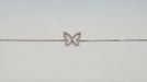 Bracelet Butterfly bracelet in white gold & diamonds 58 Facettes