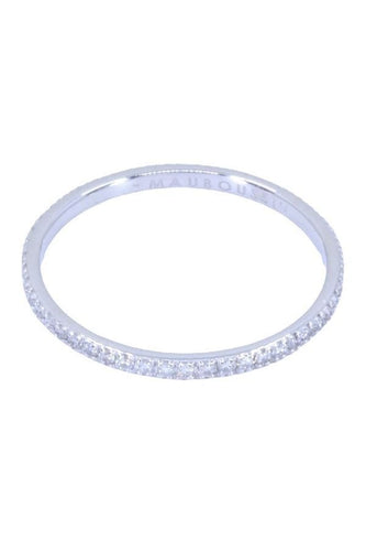 Bague 54 MAUBOUSSIN - alliance en or blanc, diamants 58 Facettes 065301