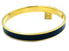 Hermes bracelet. Kelly gold metal and leather bracelet 58 Facettes
