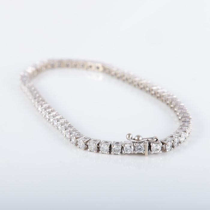 Bracelet Bracelet Rivière Or Blanc Diamants 4cts 58 Facettes 220407