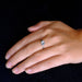 Ring 56 Blue Topaz Solitaire Ring 58 Facettes EL2-39