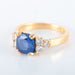 Ring 52 Ceylon Sapphire Diamond Ring 58 Facettes 8173