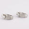 Boucles d'oreilles GUY LAROCHE - créoles en or gris, diamants 58 Facettes