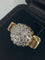 Bague 51 Bague or jaune,, diamants 58 Facettes