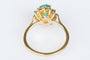Bague 53 Bague  Marguerite émeraude oxydes de zirconium 58 Facettes BG-EMERV- 104