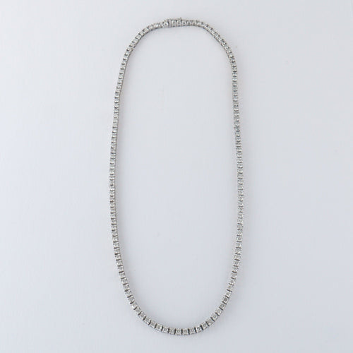 Collier Collier Rivière de Diamants 4.56ct Or Blanc 58 Facettes