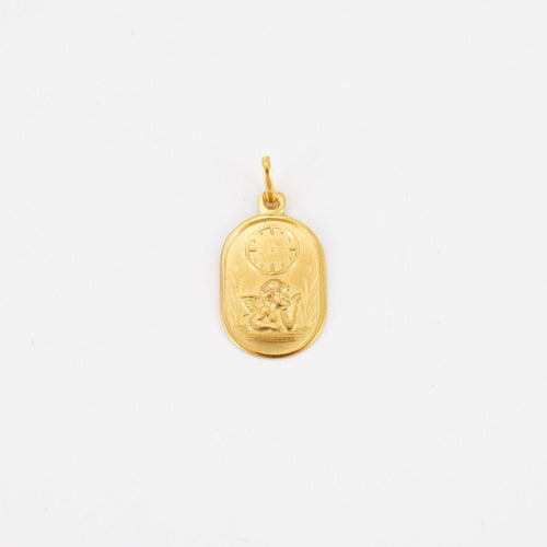 Pendentif Médaille en or jaune 58 Facettes