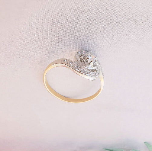 Bague 52.5 Bague de fiançailles Tourbillon Diamants 58 Facettes AA 1487