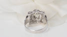 Ring 56 Antique ring in Platinum and Diamonds 58 Facettes 32222