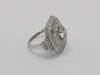Ring Art Deco Ring Platinum Diamonds 58 Facettes