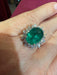 Ring 54 Emerald and Diamond Ring 58 Facettes A 7347