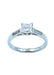 Ring 55 Platinum and princess diamond ring 58 Facettes