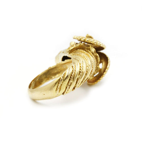 Bague 47 Bague Tête de bélier Rubis 58 Facettes 220187R