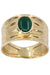Ring 54 MODERN EMERALD CABOCHON RING 58 Facettes 074551