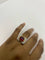 Bague Bague Tank or jaune, pierre rouge 58 Facettes 20400000495