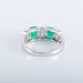 Ring 54 Emeralds Diamonds bangle ring 58 Facettes