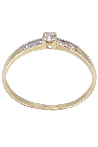 Bague 56 BAGUE SOLITAIRE DIAMANTS 0.07 CARAT 58 Facettes 073651