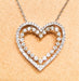 Necklace HEART PENDANT NECKLACE Diamonds 58 Facettes R 1118 iee