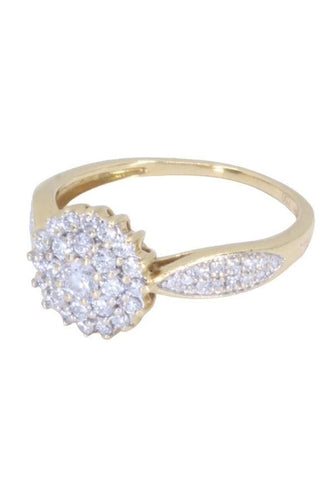 Bague 54 BAGUE MODERNE PAVAGE DIAMANTS 58 Facettes 070381