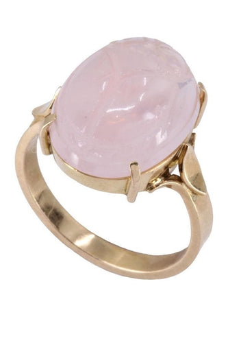 Bague BAGUE SCARABÉ QUARTZ ROSE 58 Facettes 066641
