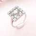 Ring Vintage Square Diamond Ring 58 Facettes AA 1608