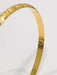 Bracelet Yellow gold chiseled bangle bracelet 58 Facettes