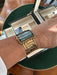Bracelet Cuff bracelet Enamelled hieroglyphs Yellow gold 58 Facettes