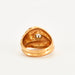 Ring 53 Yellow gold diamond swirl ring 58 Facettes
