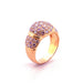 Ring Dome ring in yellow gold & diamonds 58 Facettes