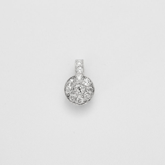 Pendentif Pendentif or blanc Diamants 58 Facettes 1898