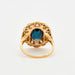 Ring 53.5 Art Deco Marguerite Sapphire Diamond Ring 58 Facettes 230280