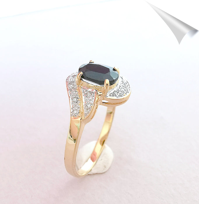 Bague Bague Saphir Diamants Or 18 K 58 Facettes AA 1548