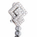 Diamond and pearl drop earrings 58 Facettes