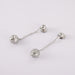 Earrings Ball earrings in white gold, diamonds 58 Facettes