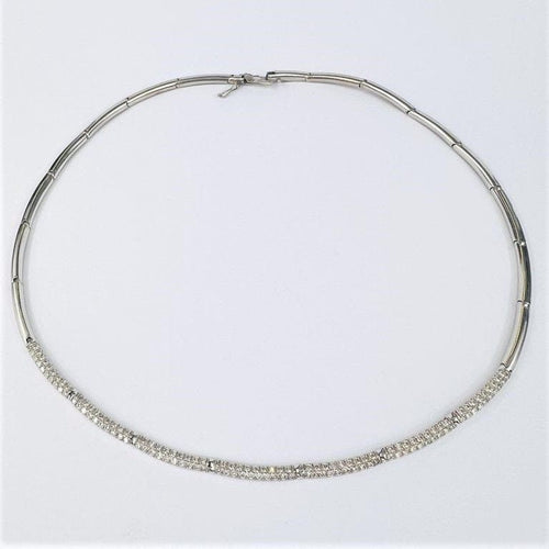 Collier Collier Articulé en Or Blanc & Diamant 58 Facettes 20400000556