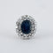 Bague 50 Bague Saphir double entourage Diamants 58 Facettes ALGU22