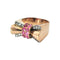 Bague 57 Bague tank noeud rubis et diamants 58 Facettes 1-1131/2