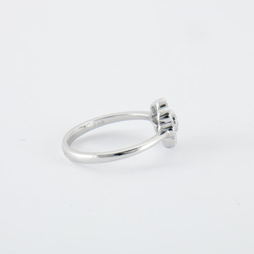 Bague Bague en Or blanc & diamants 58 Facettes