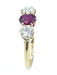 Ring Trilogy Ring yellow gold, rubies and diamonds 58 Facettes