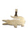 Pendentif PENDENTIF CROCODILE OR JAUNE 58 Facettes 070261