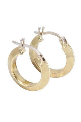 Boucles d'oreilles CRÉOLES or jaune 58 Facettes 080531