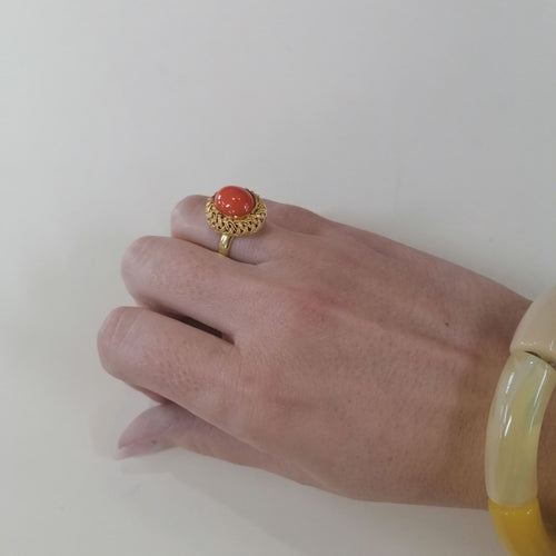 Bague 55 Bague corail 58 Facettes