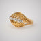 Bague 58 Bague Coquillage Or Jaune Diamants 58 Facettes LOT 3804