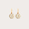Boucles d'oreilles Paire de dormeuses anciennes diamants 58 Facettes