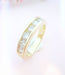 Ring 54 Half Alliance Diamonds 0,70 carat Yellow Gold 58 Facettes AA 1612