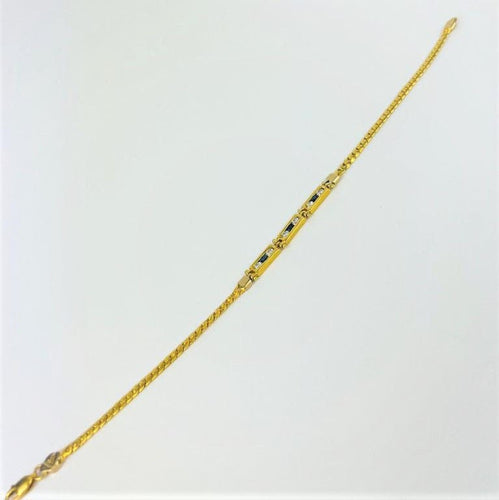 Bracelet Bracelet en Or Jaune , Saphir et Oxydes 58 Facettes 20400000538