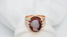 Ring 50s signet ring in pink gold and cameo 58 Facettes 30277