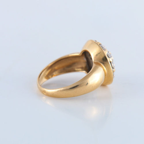 Bague 51 Bague pavage Diamants rond 58 Facettes JE127